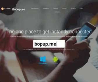 Bopup.me(Communicate instantly and securely via shared Bopup IM server) Screenshot