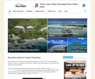 Boraboraphotos.com(The premier local travel guide to Bora Bora island in French Polynesia) Screenshot