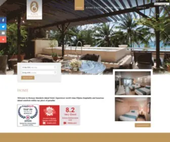 Boracaymandarin.com(Boracay Mandarin Island Hotel Official Website) Screenshot