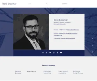 Boraerdamar.net(Assistant Professor) Screenshot