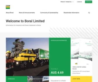 Boral.com(Boral Limited) Screenshot