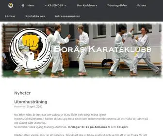 Boraskarateklubb.se(Borås Karateklubb) Screenshot