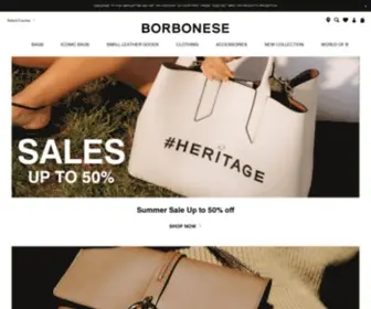 Borbonese.com(Borbonese) Screenshot