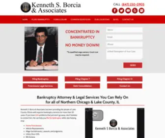 Borcia.com(Bankruptcy Attorney Antioch IL) Screenshot