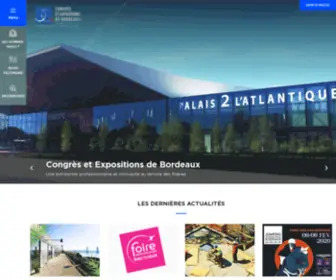 Bordeaux-Expo.com(Congrès et Expositions de Bordeaux) Screenshot