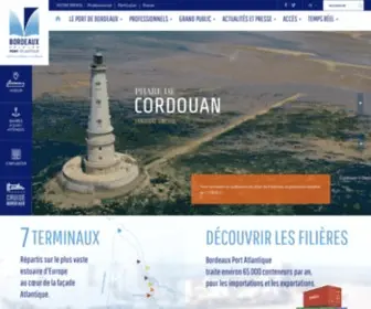 Bordeaux-Port.fr(Bordeaux Port Atlantique vous accueille) Screenshot