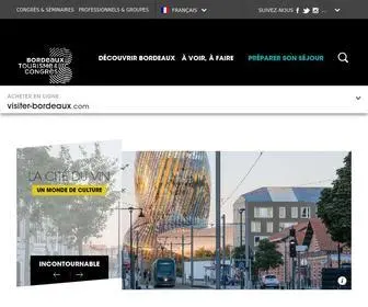 Bordeaux-Tourisme.com(Bordeaux Tourisme et Congr) Screenshot