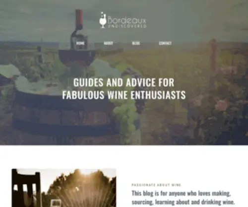 Bordeaux-Undiscovered.co.uk(Fabulous wines for enthusiasts) Screenshot