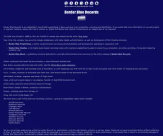 Borderblue.com(Internet record label) Screenshot