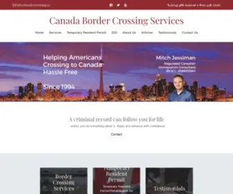 Bordercrossing.ca(Canada Border Crossing Services) Screenshot