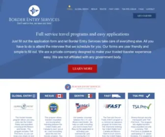 Borderentryservices.net(Border Entry Services) Screenshot