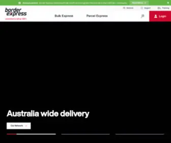 Borderexpress.com.au(Express Freight Delivery Services) Screenshot
