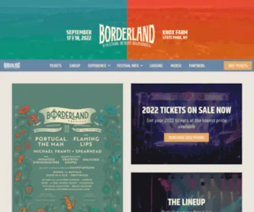 Borderlandfestival.com(Borderlandfestival) Screenshot