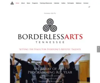 Borderlessartstn.org(Borderless Arts Tennessee) Screenshot