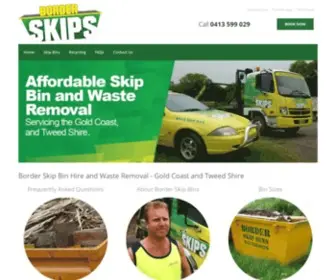 Borderskipbins.com.au(Border Skip Bins Gold Coast Tweed) Screenshot