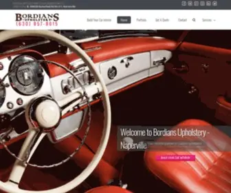 Bordians.com(Bordians Custom Upholstery Naperville Auto Interior Marine Seat Repair) Screenshot