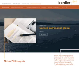 Bordier.swiss(Bordier & Cie Suisse) Screenshot