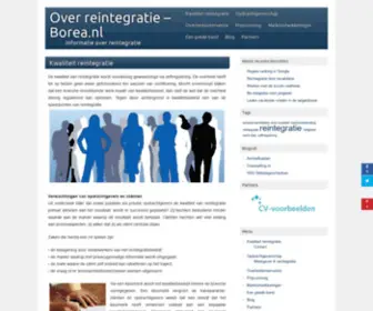 Borea.nl(Brancheorganisatie voor reintegratiebedrijven) Screenshot