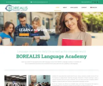 Borealislanguage.com(Spanish and English Classes Charlotte NC) Screenshot