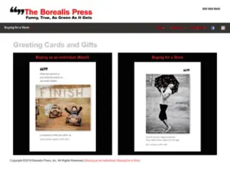 Borealispress.net(Borealis Press Greetings Cards and Gifts) Screenshot