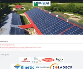 Borealsolar.com(Boreal Solar Inc) Screenshot