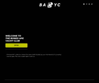 Boredapeyachtclub.com(Bored Ape Yacht Club) Screenshot