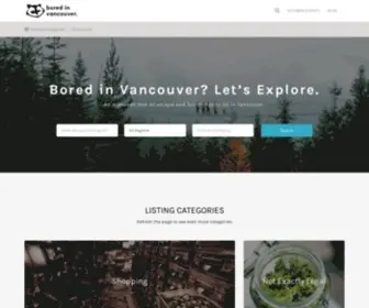 Boredinvancouver.com(Bored in Vancouver) Screenshot