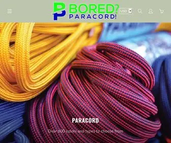 Boredparacord.com(Paracord Survival Bracelet Supplies) Screenshot