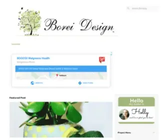 Boreidesign.com(DIY Tutorials Upcycled Arts and Crafts Blog) Screenshot