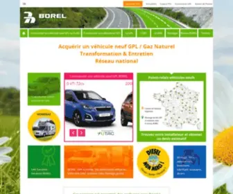Borel.fr(Achetez chez BOREL votre installation ou votre voiture neuve GPL ou Gaz Naturel (GNV)) Screenshot