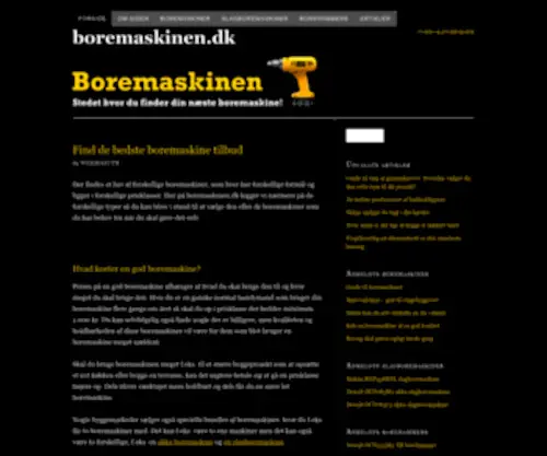 Boremaskinen.dk(Find) Screenshot