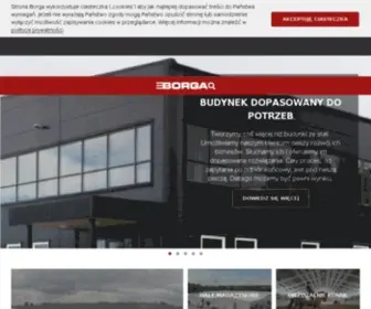 Borga.pl(Producent prefabrykowanych hal i konstrukcji stalowych Borga) Screenshot