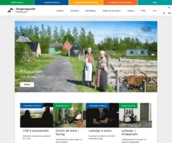 Borgarsogusafn.is(Borgarsögusafn) Screenshot