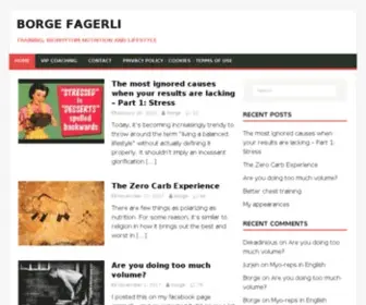 Borgefagerli.com(Training, Nutrition, Lifestyle, Mental Game) Screenshot