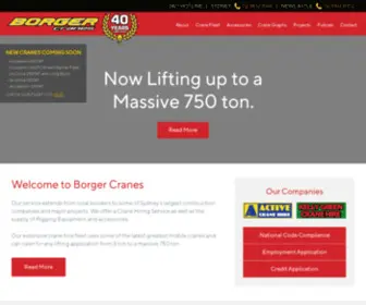 Borgercranes.com(Borger Cranes) Screenshot