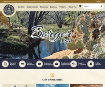 Borgertx.gov(Borger, TX) Screenshot