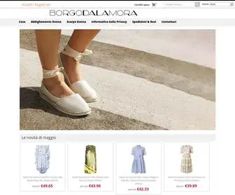 Borgodalamora.it(Moda online) Screenshot