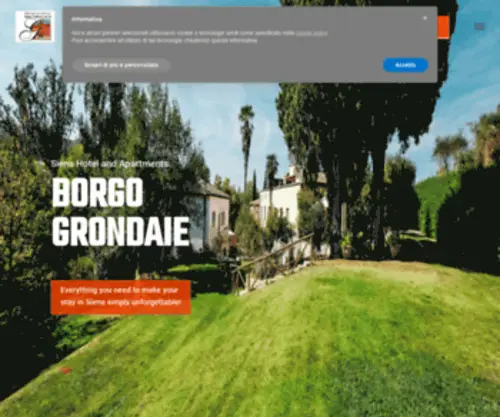 Borgogrondaie.com(Borgo Grondaie Siena Hotel and Apartments) Screenshot