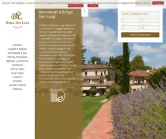 Borgosanluigi.it(Personalizza la tua vacanza a Siena prenotando a Borgo San Luigi di Monteriggioni) Screenshot