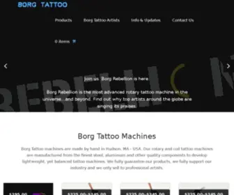 Borgtattoo.com(Professional Tattoo Machines) Screenshot