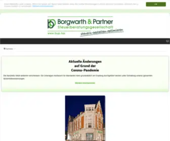 Borgwarthundpartner.de(Borgwarth und Partner Steuerberatungsgesellschaft in Cuxhaven) Screenshot