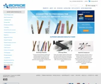 Borideabrasives.com(Mold Polishing Products) Screenshot