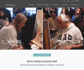 Borisjulie.com(Boris Vallejo and Julie Bell) Screenshot