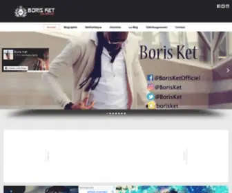 Borisket.net(Site Officiel de l'artiste togolais Boris Ket) Screenshot