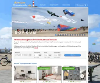 Borkum-Unterkuenfte.de(Ferienwohnung, Ferienhaus, Unterkunft) Screenshot