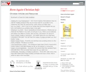 Born-Again-Christian.info(Born Again Christian info) Screenshot
