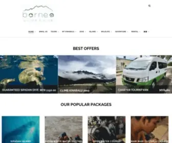 Borneoclimbdive.com(Borneo Climb & Dive) Screenshot