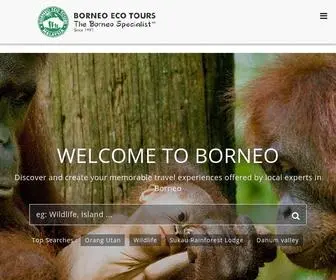 Borneoecotours.com(Borneo Eco Tours) Screenshot