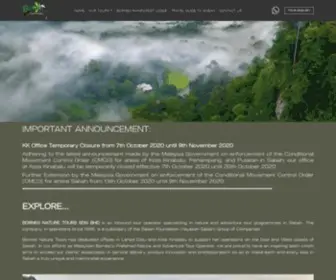 Borneonaturetours.com(Borneo Nature Tours) Screenshot