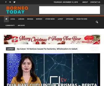 Borneotoday.net(Borneo Today) Screenshot